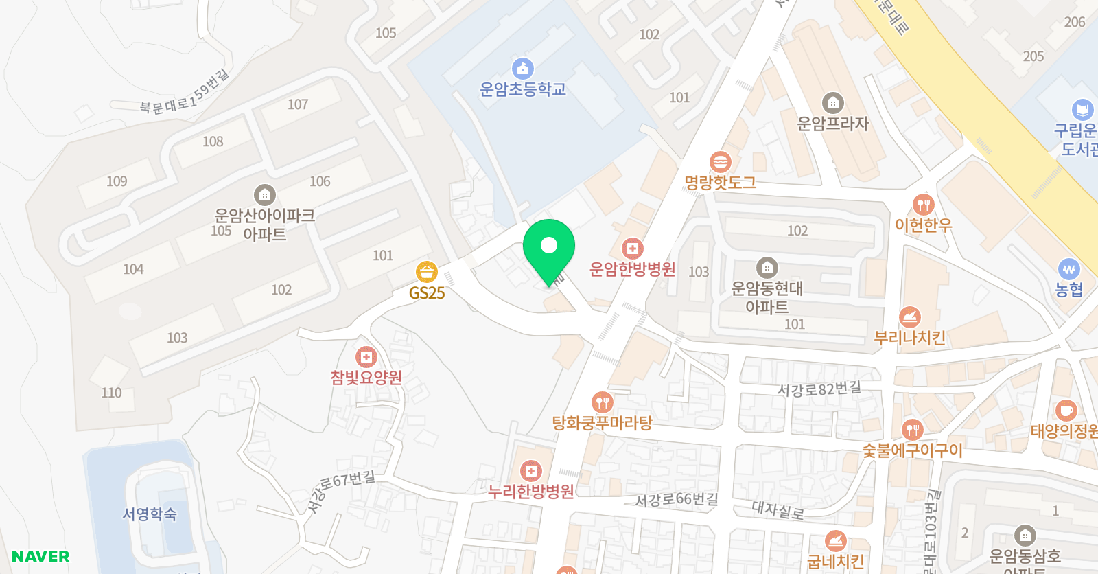 오늘의미술학원 위치