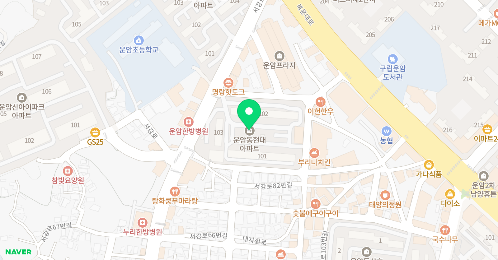 반세 영재수학학원 위치