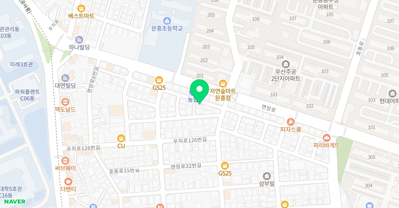 나무와숲 영어교실 위치