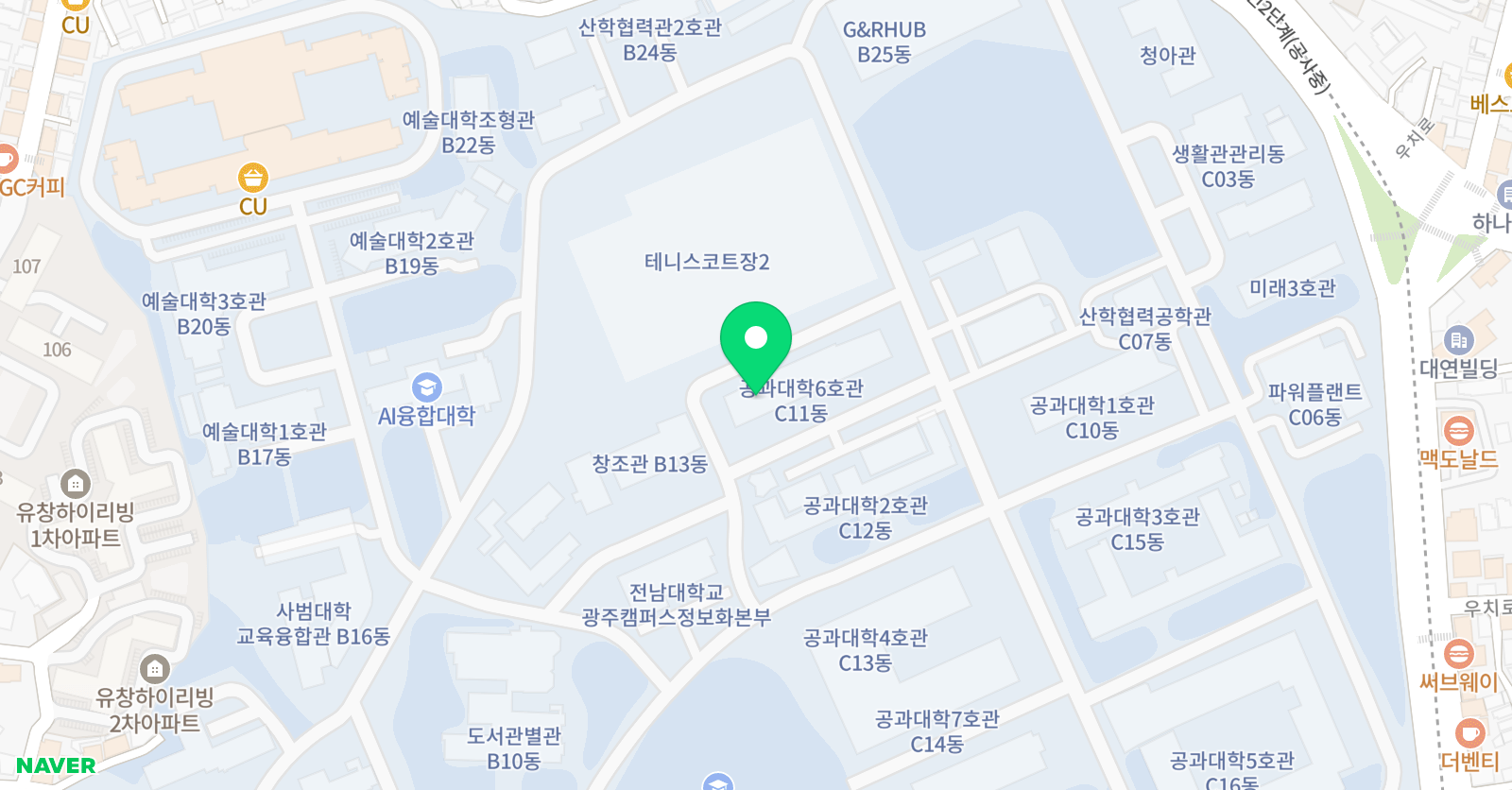 전남대학교 과학영재교육원 위치