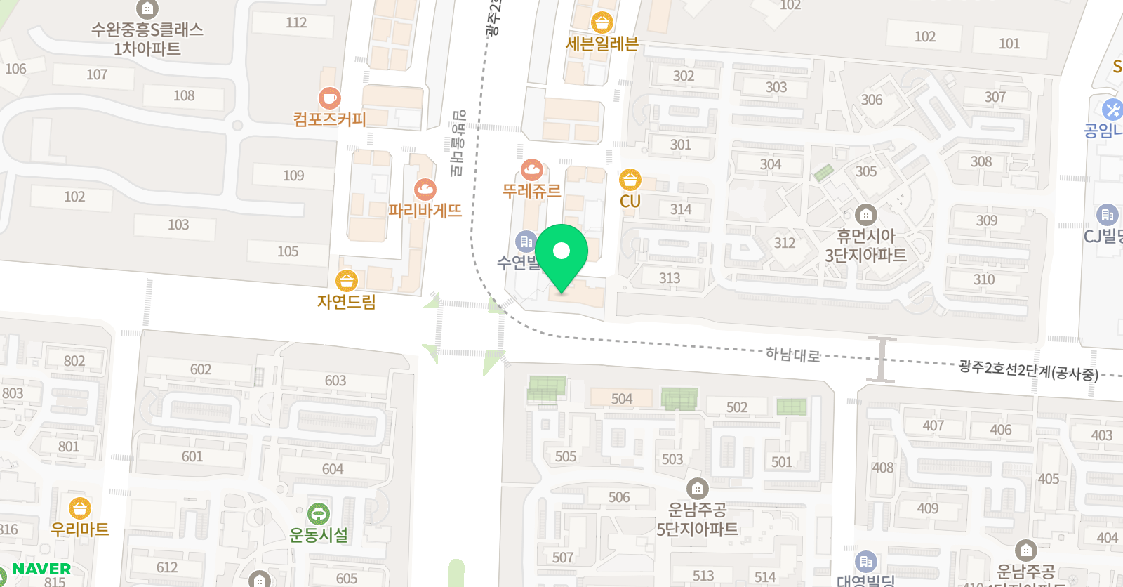 와이티학원 엠베스트 수완센터 위치