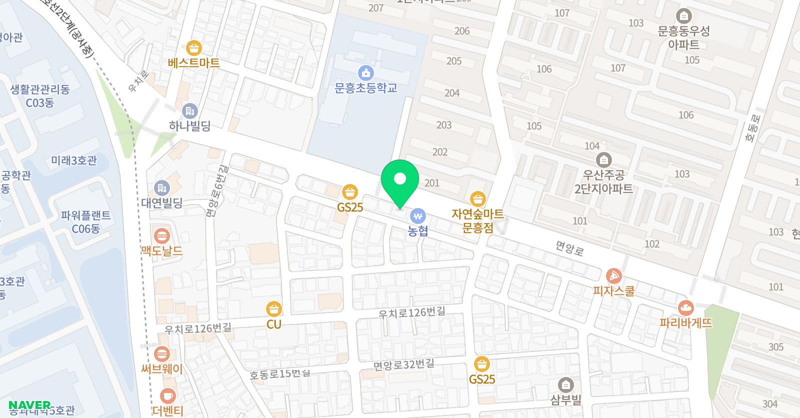 색종이 미술학원 위치