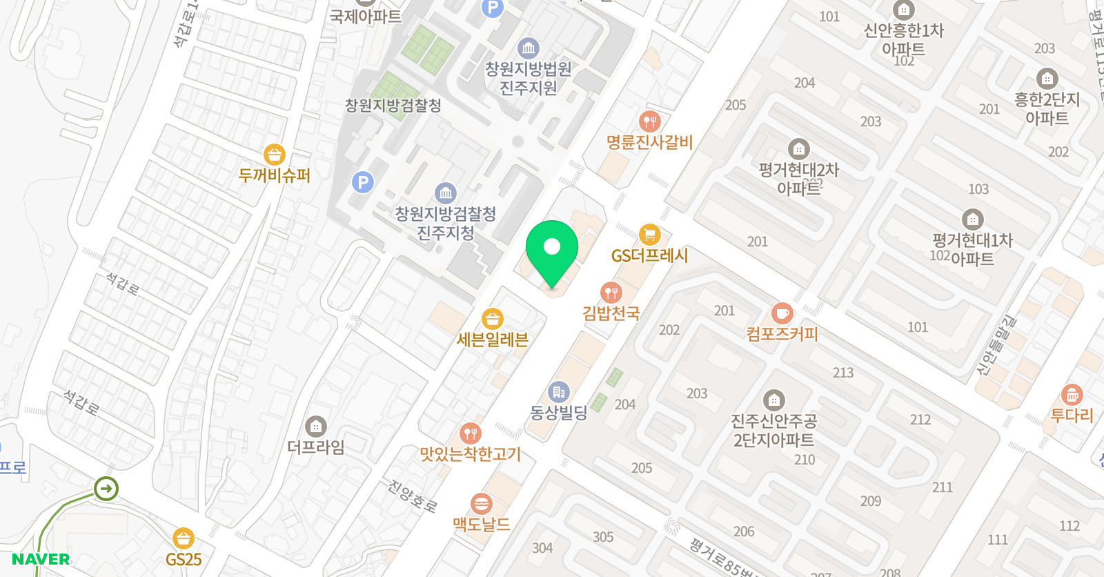GnB 어학원 신안캠퍼스 위치