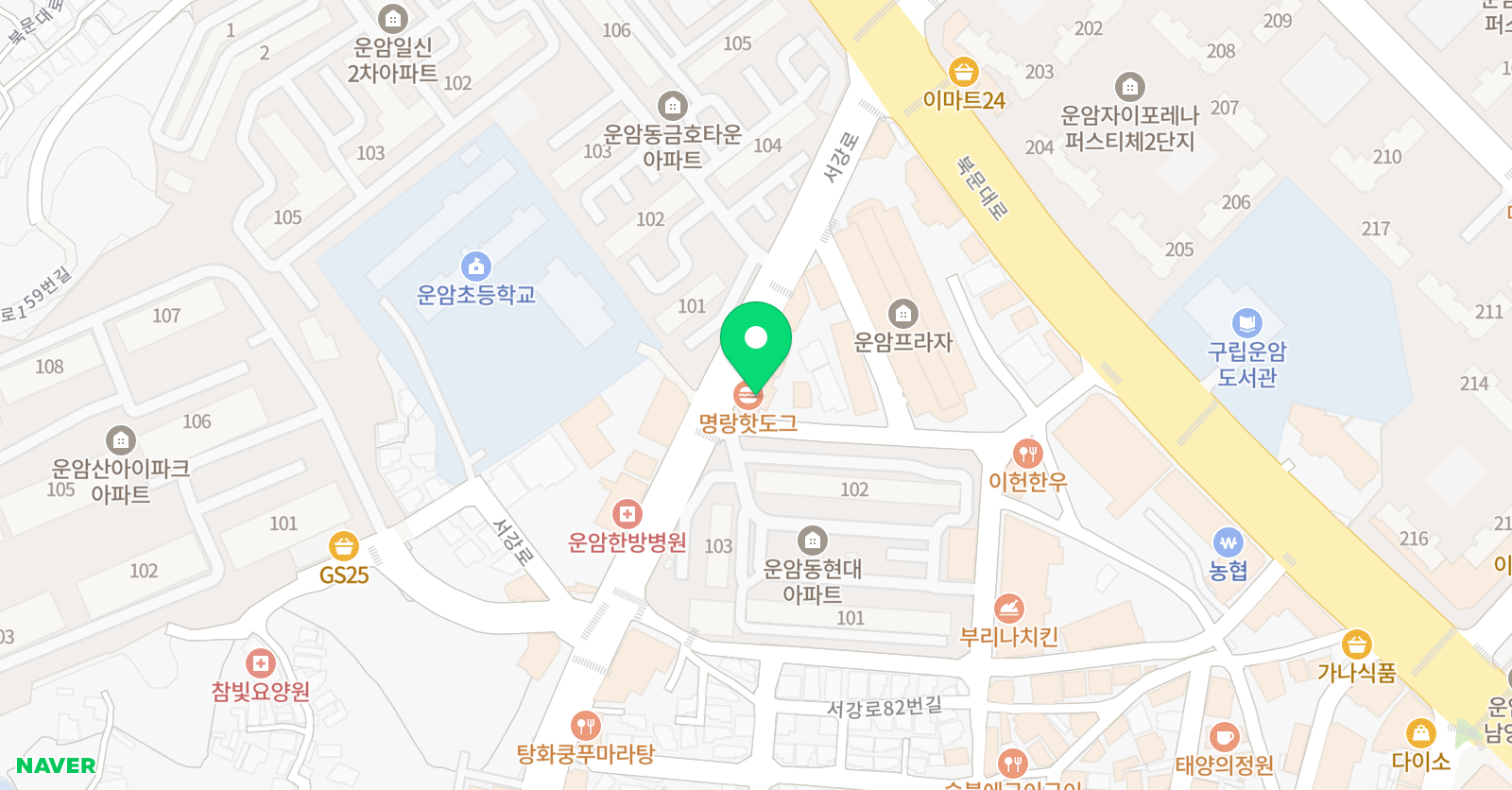 아담리즈 수학 북광주센터 위치