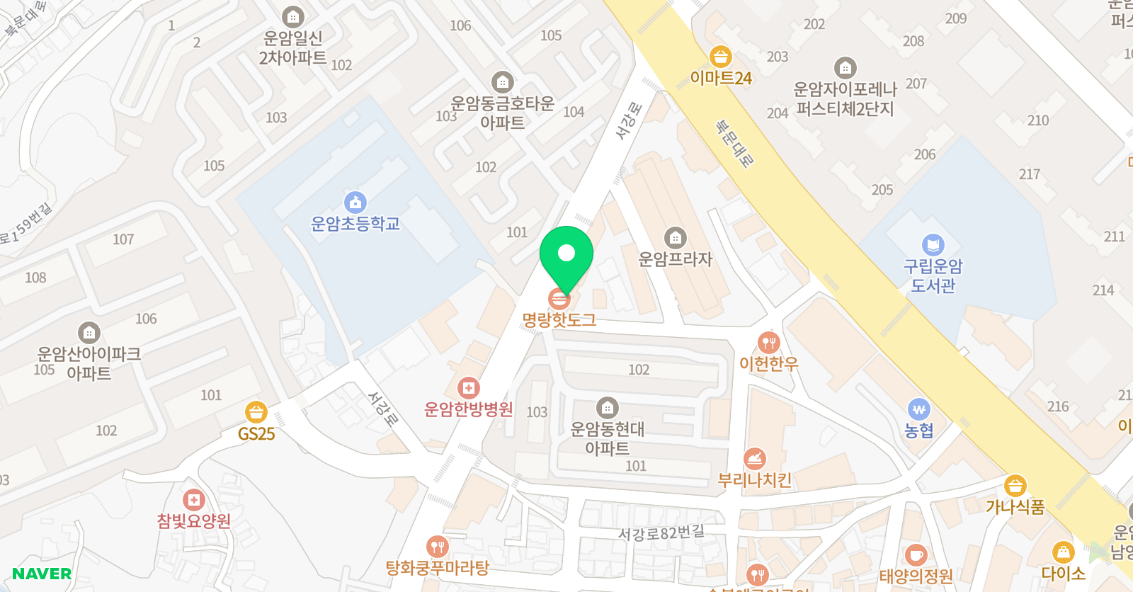 엘위스 영어학원 광주운암관 위치