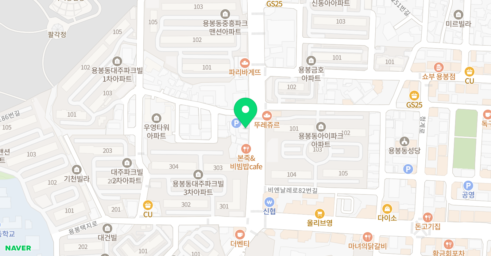 서일 영어학원 용봉캠퍼스 위치