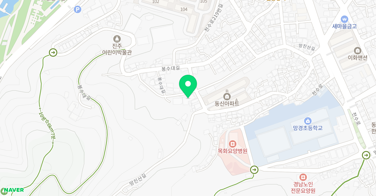 이야스콜라 진주원 위치