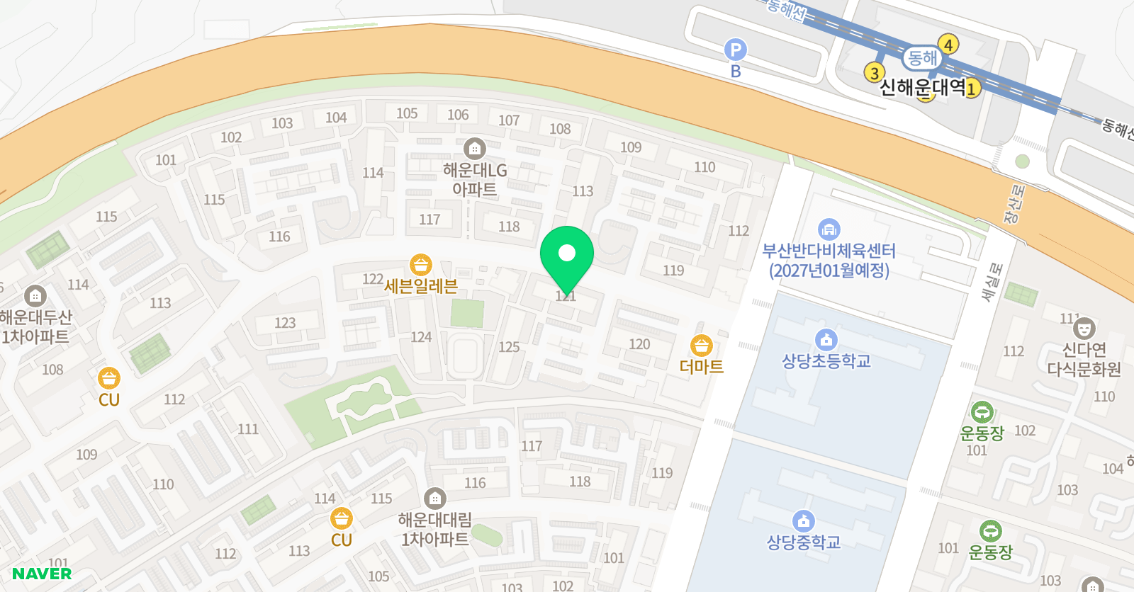 아소비 부산 좌동6점 위치