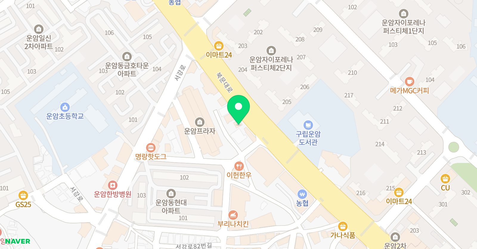 베스트 수학전문학원 위치