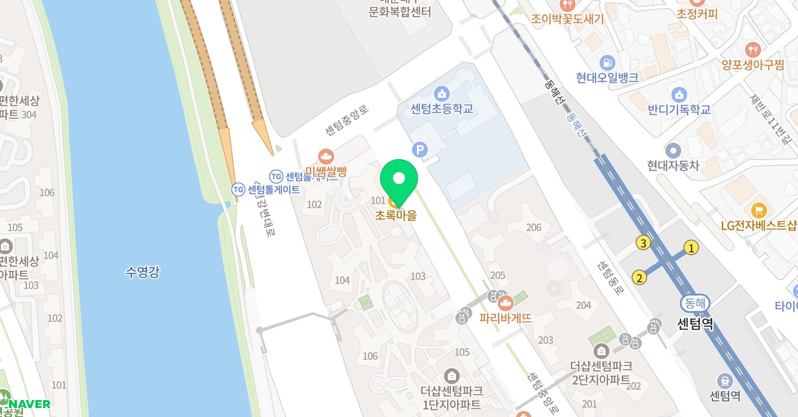 윤선생IGSE아카데미 센텀어학원 위치