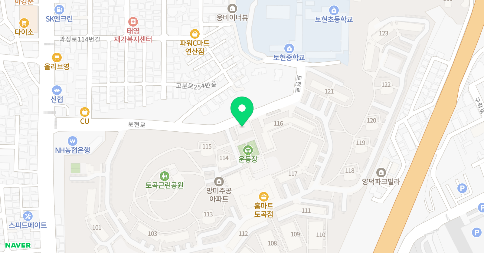 한솔에듀 학원 위치