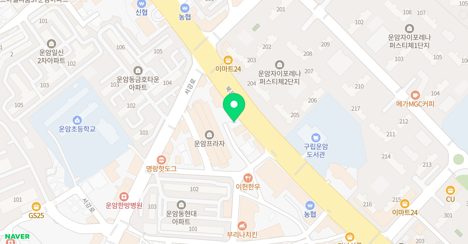 C&K 무용학원 위치