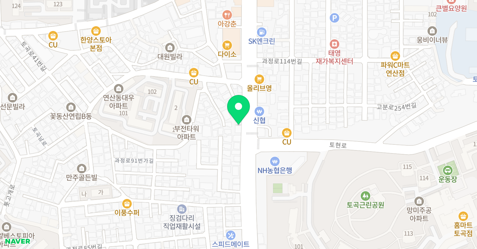 팀DH 복싱&레슬링 위치