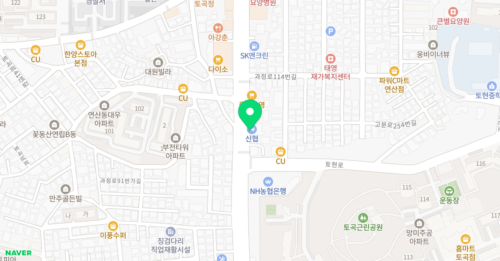 정선생 국어논술학원 위치