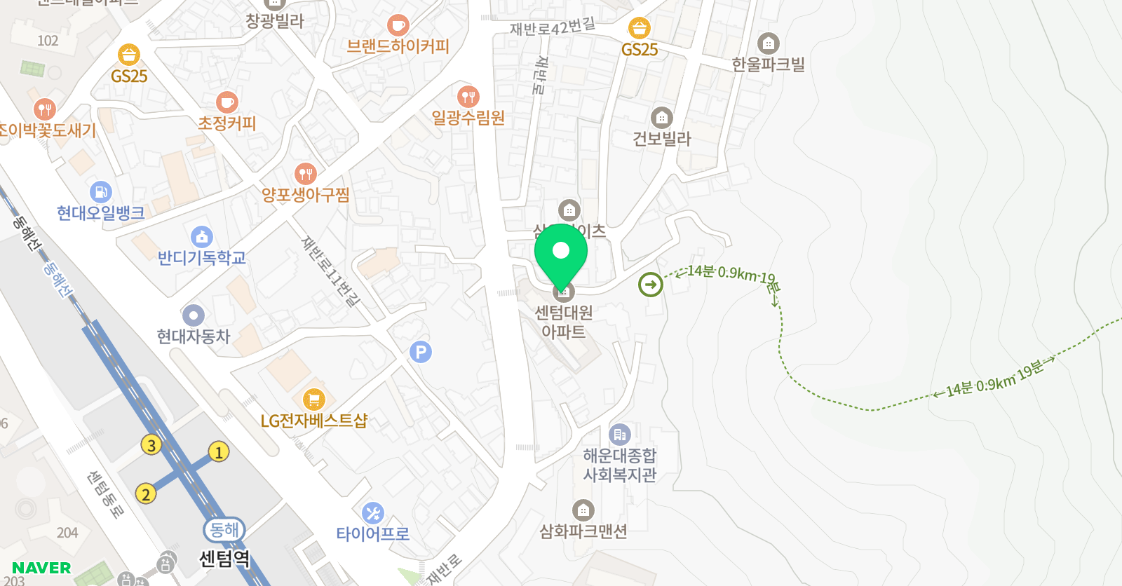 써니엠 줄넘기 썬키즈 유아체육 재송점 위치