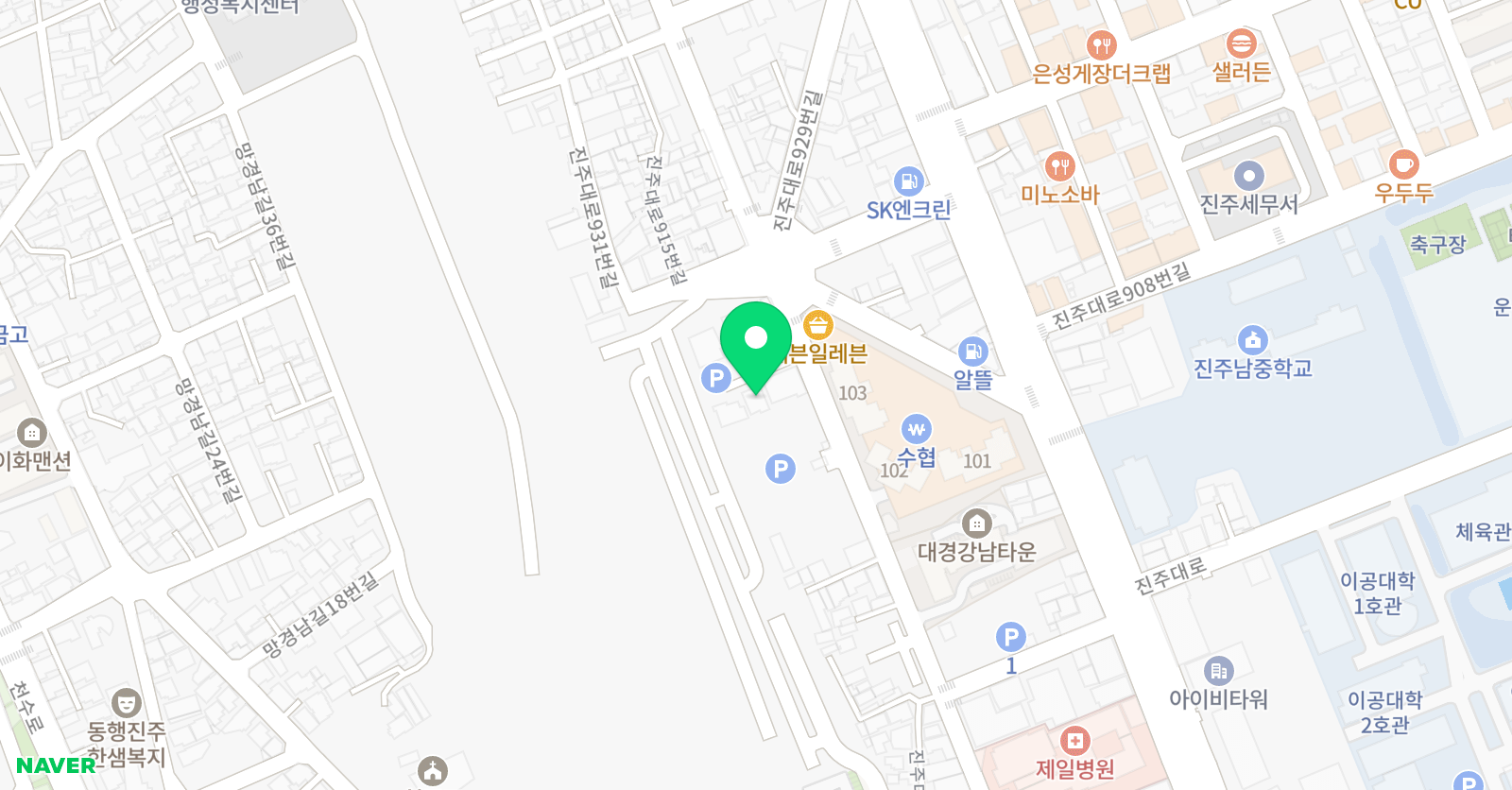 빨간펜 수학의달인 진주강남점 위치