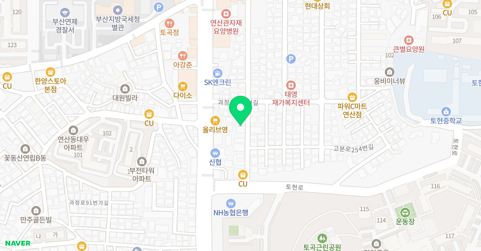 꿀 영어학원 위치