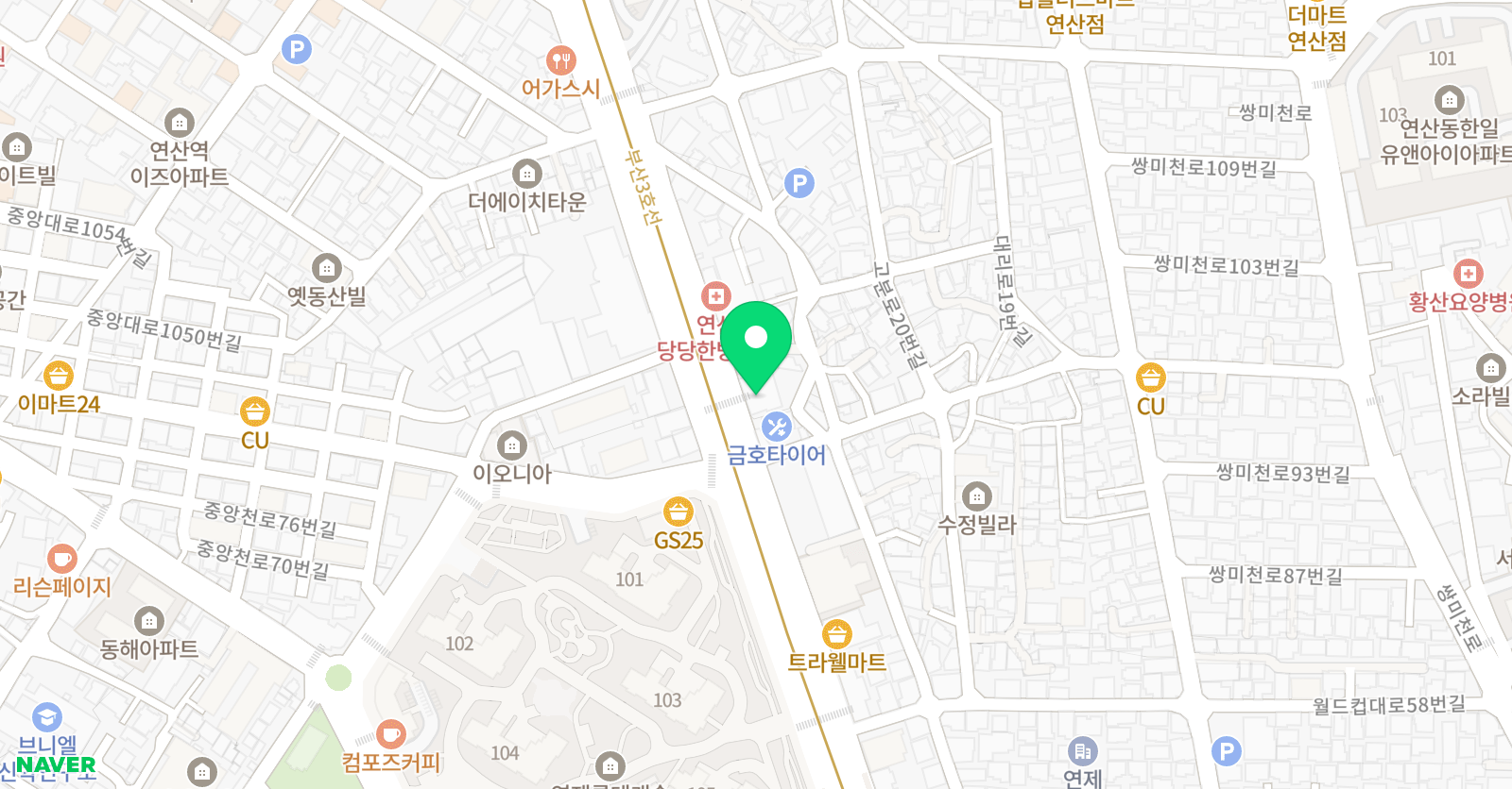 최상 국어수학전문 학원 위치
