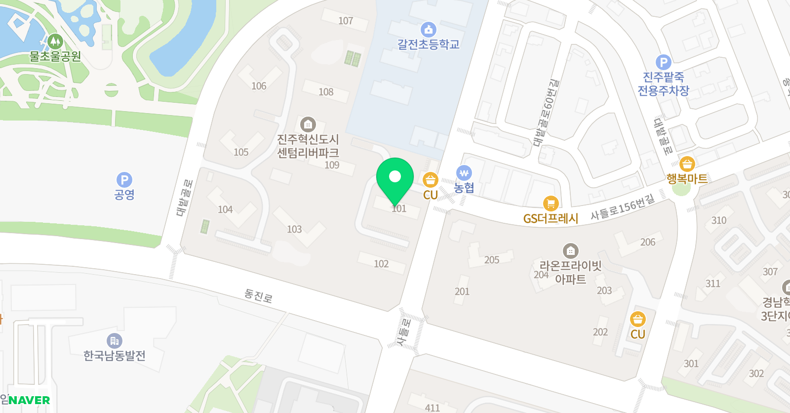 기탄 사고력교실 진주센텀리버파크점 위치
