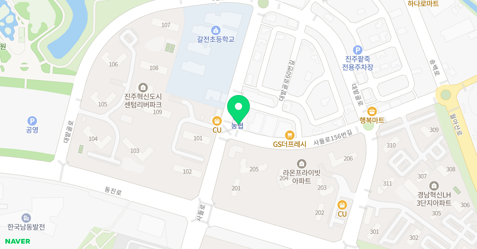 딩딩딩뮤직스쿨 진주혁신원 위치