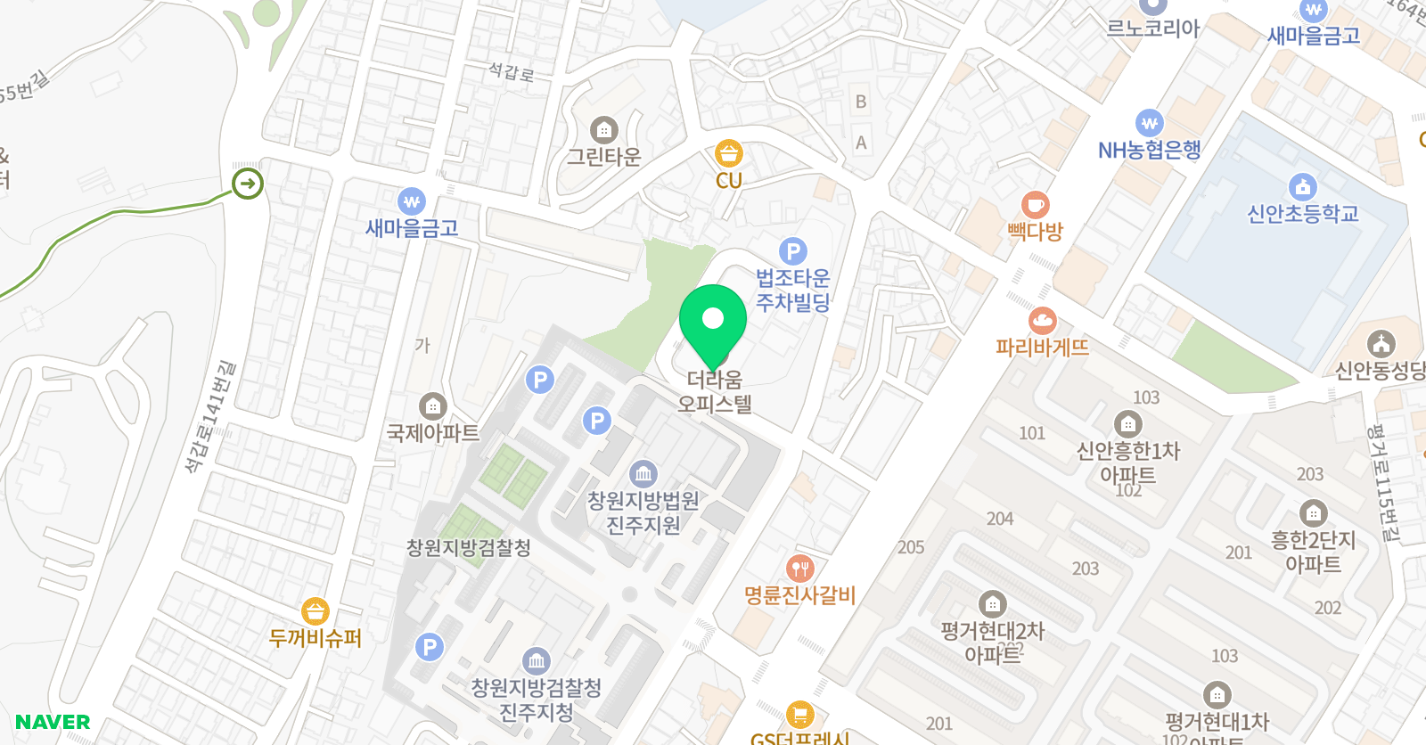 진주펜싱코리아클럽 위치