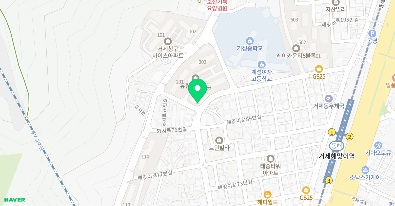 백호2 태권도장 위치