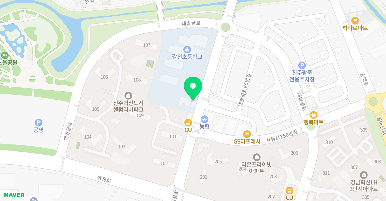 갈전인디고 미술학원 위치