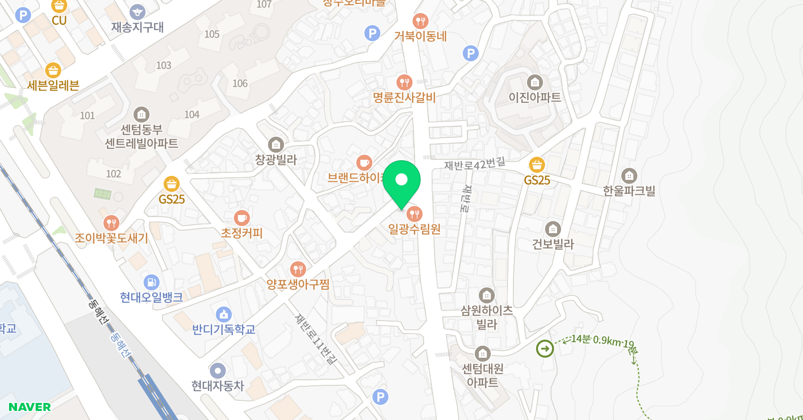 나이아드 무용학원 위치