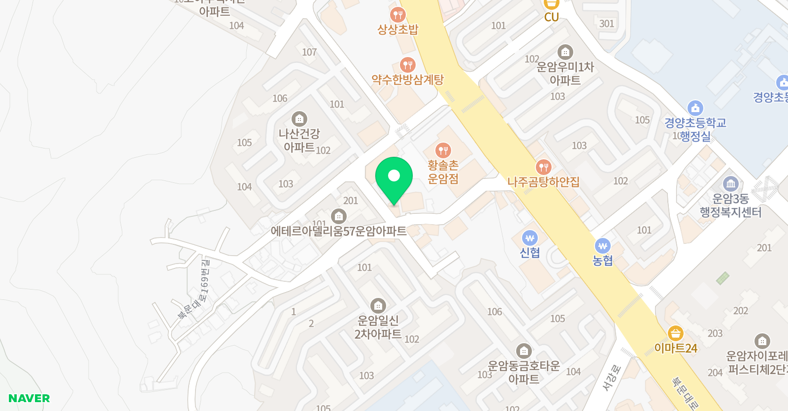 명품 수학학원 위치