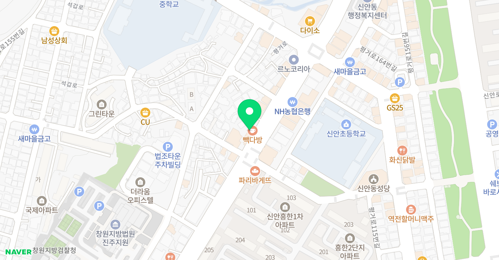 빨간펜 수학의달인 진주신안교대점 위치