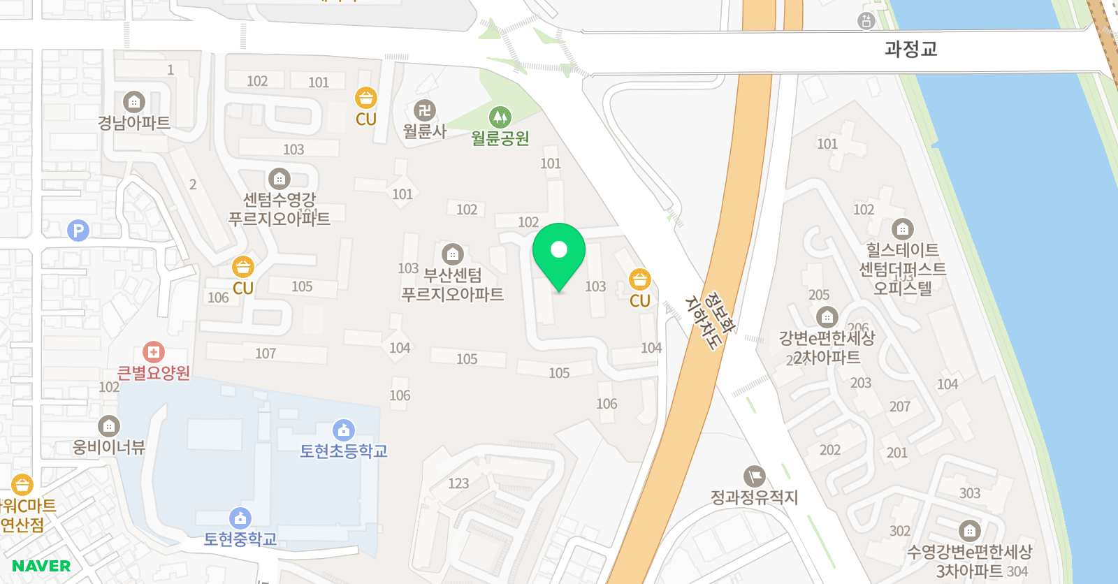 크리아트 부산센텀리버sk뷰 교육원 위치