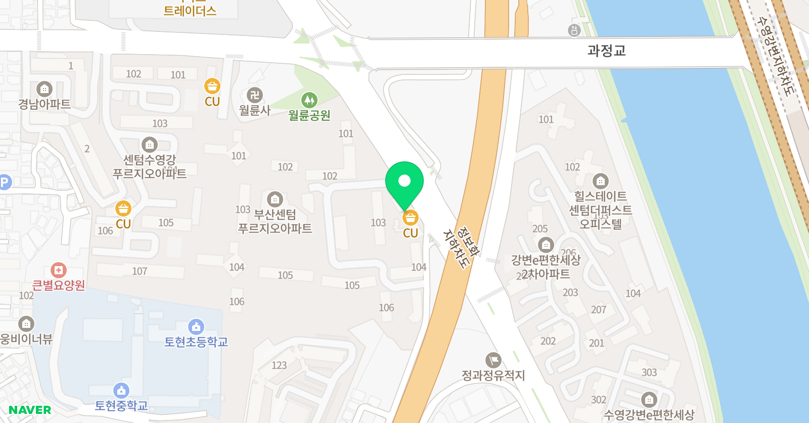 센텀리버 미술 위치