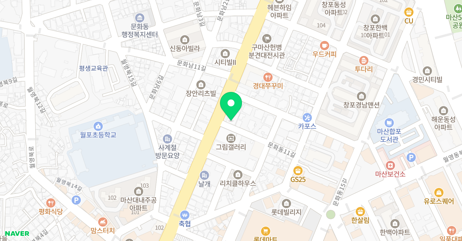 박정 어학원 위치