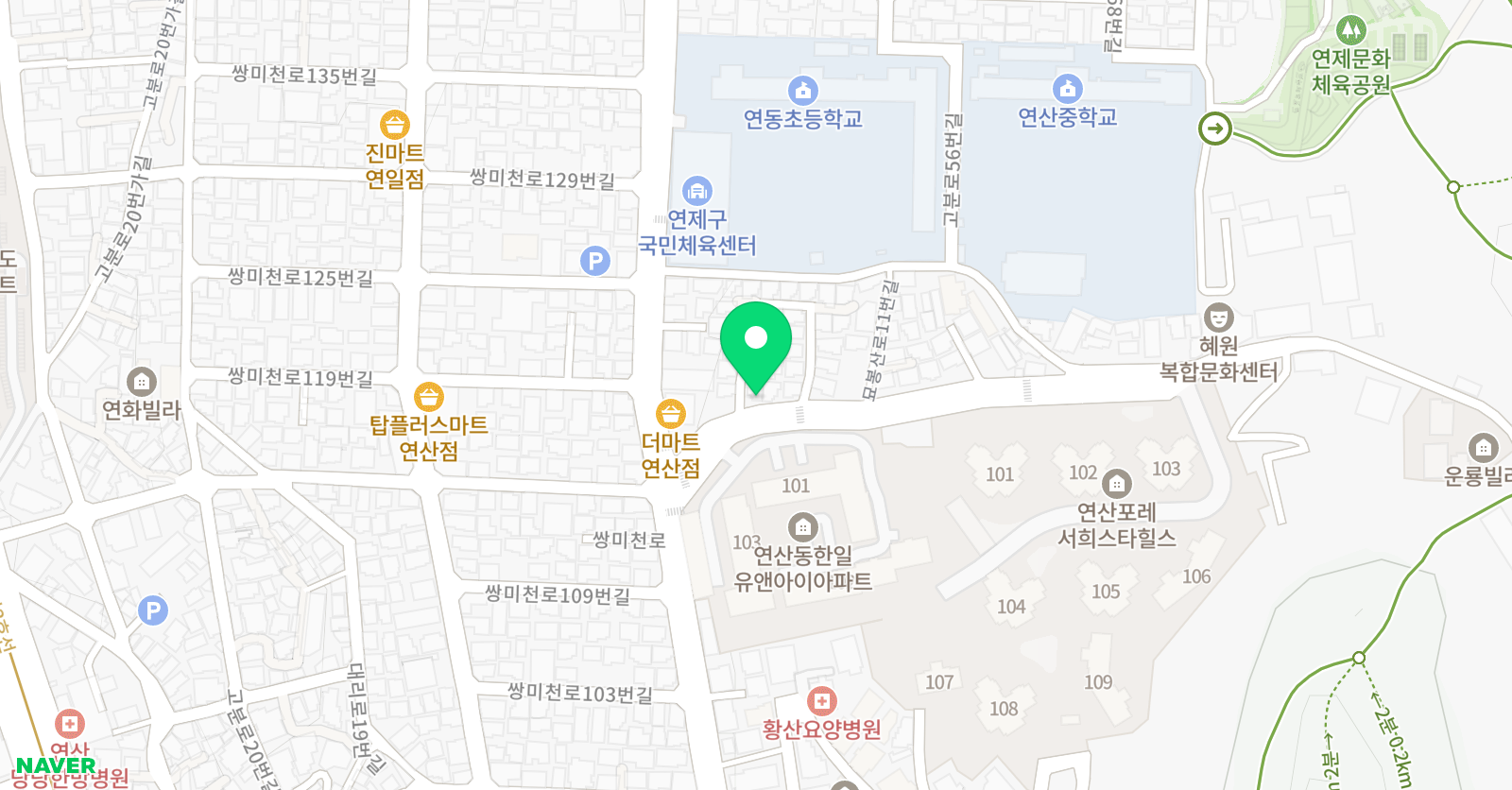 원더 영어 위치