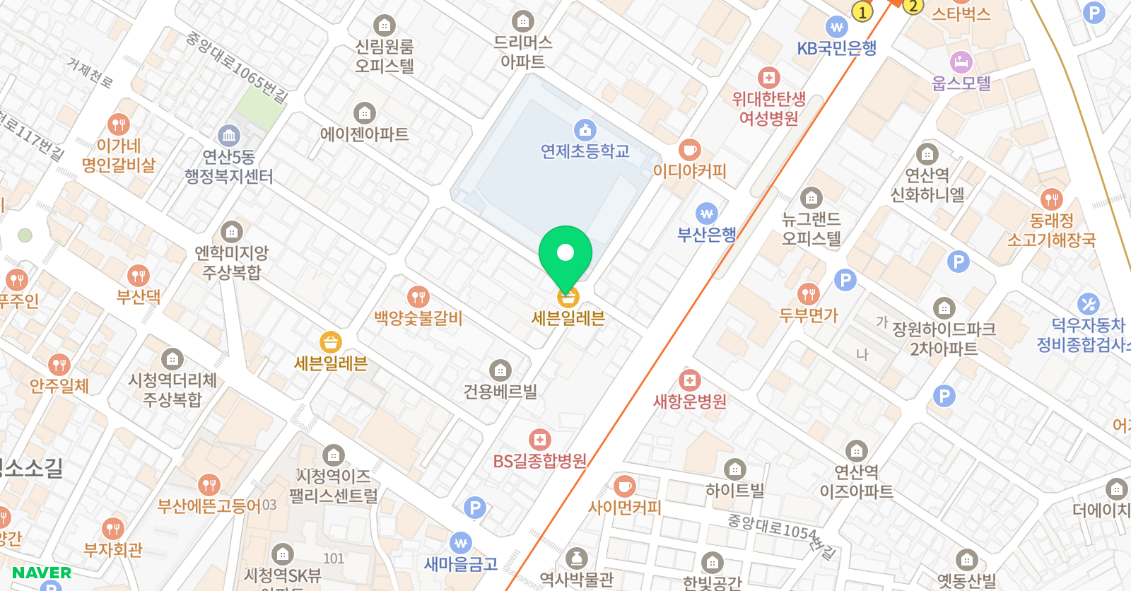 YBM잉글루 영어 연제제1학습관 위치