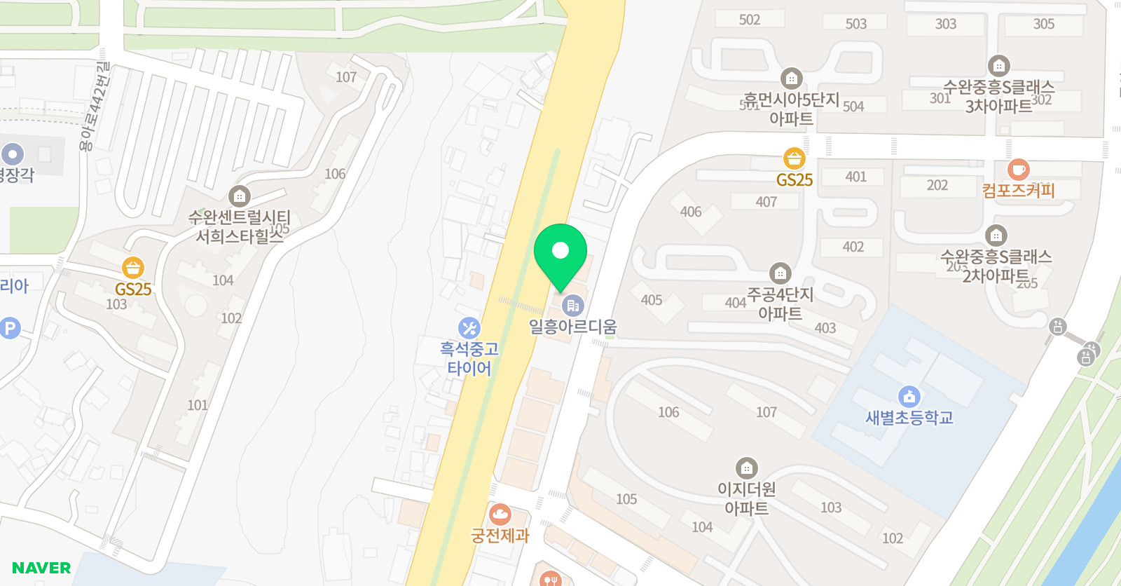 더바이올린 위치