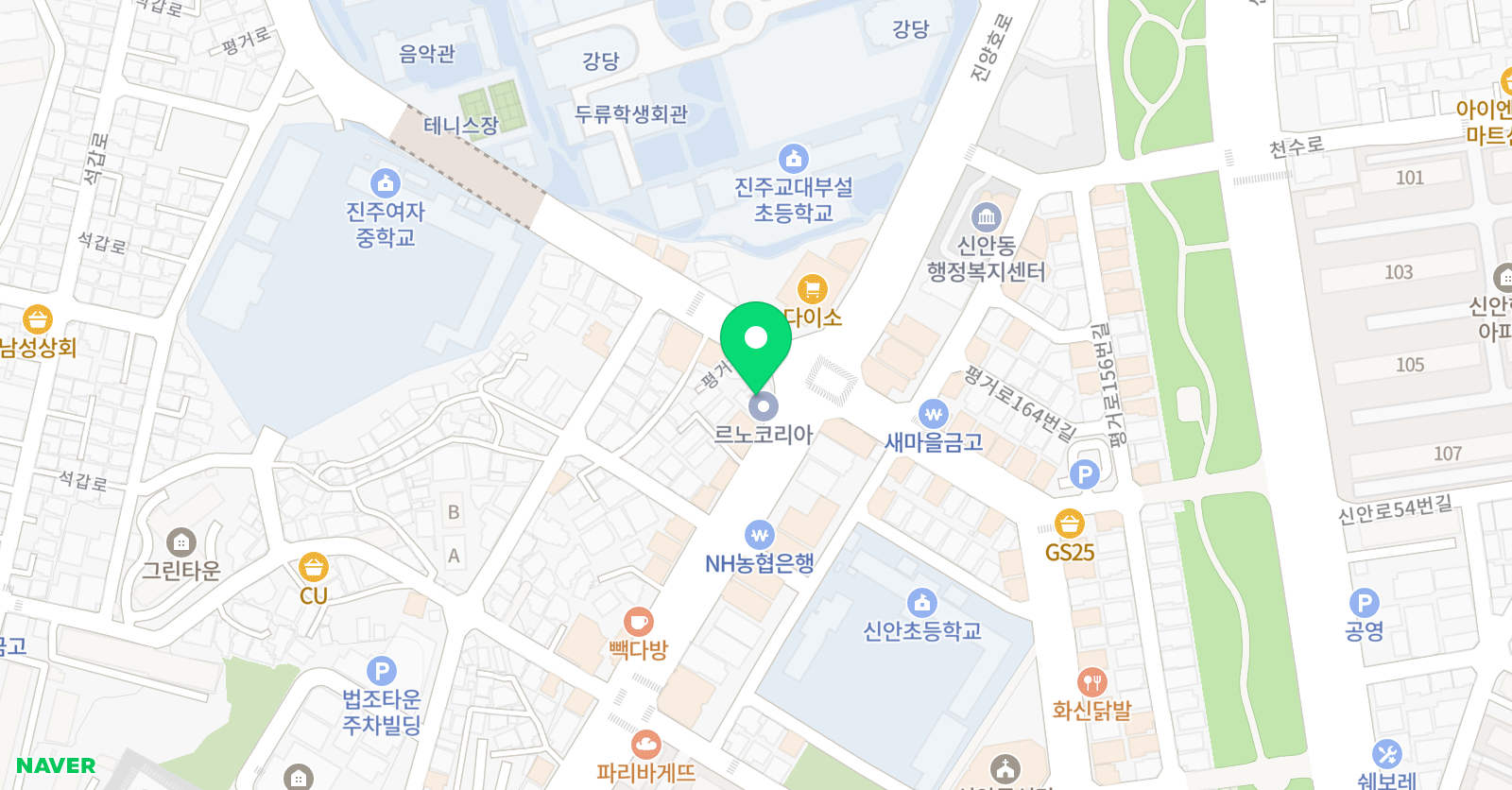 센트럴1리딩클럽 책나무 진주어학원 위치