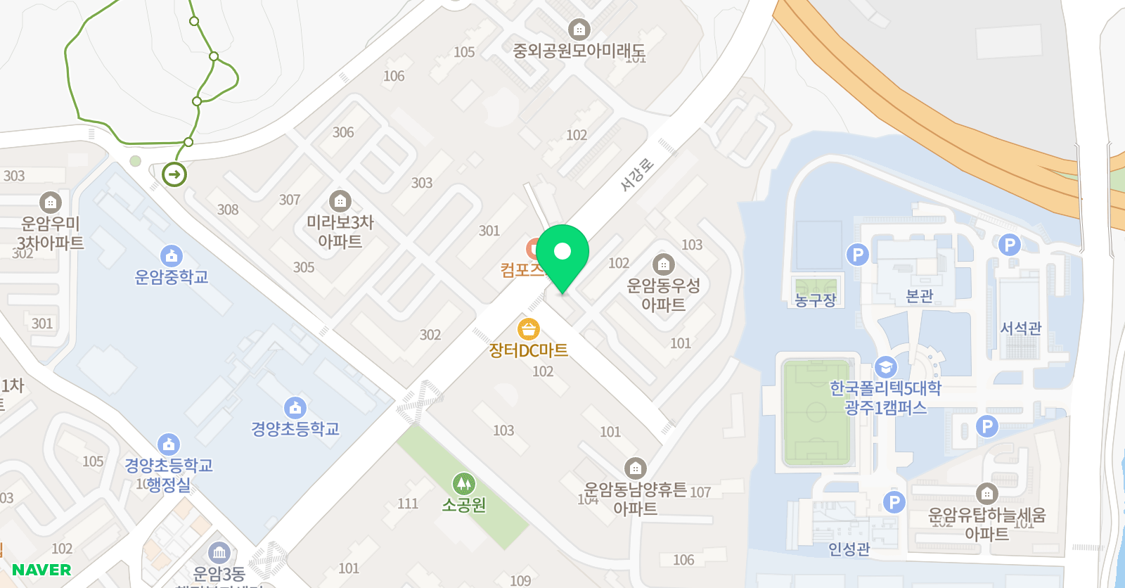 삼성영어셀레나 운암영어교습소 위치