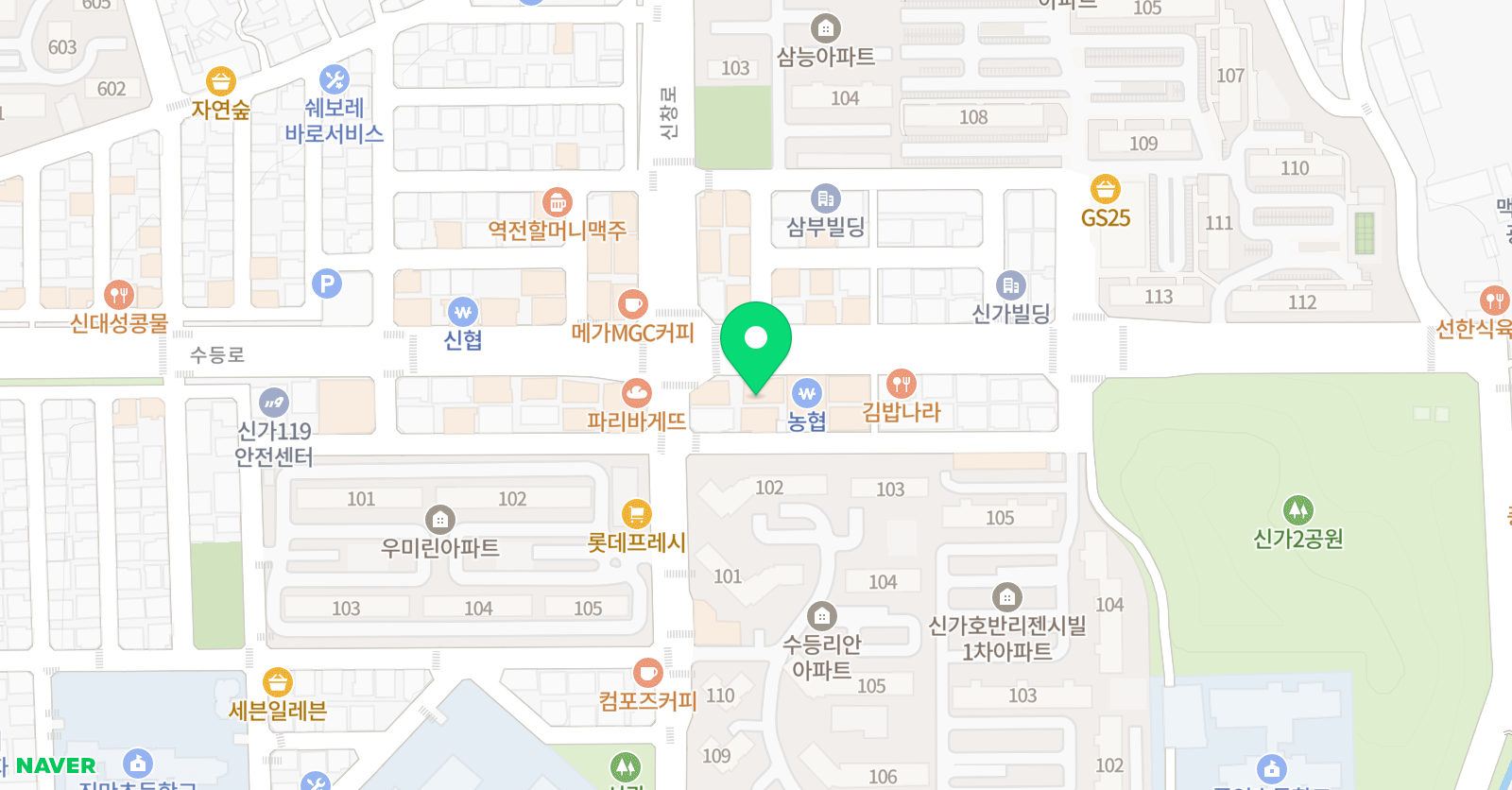 윤선생 영어 신가 영어숲학원 위치