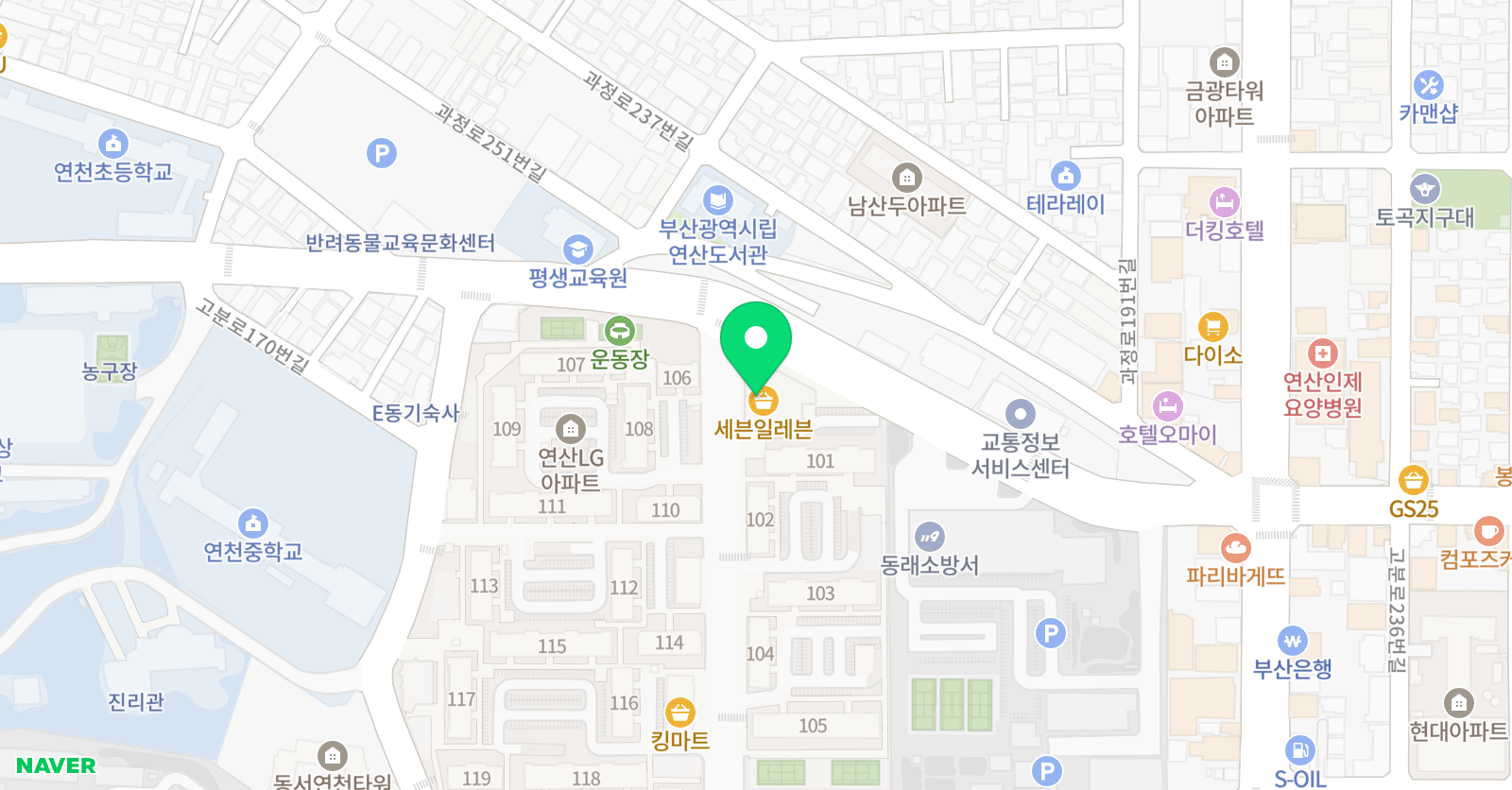 버클리 외국어학원 위치