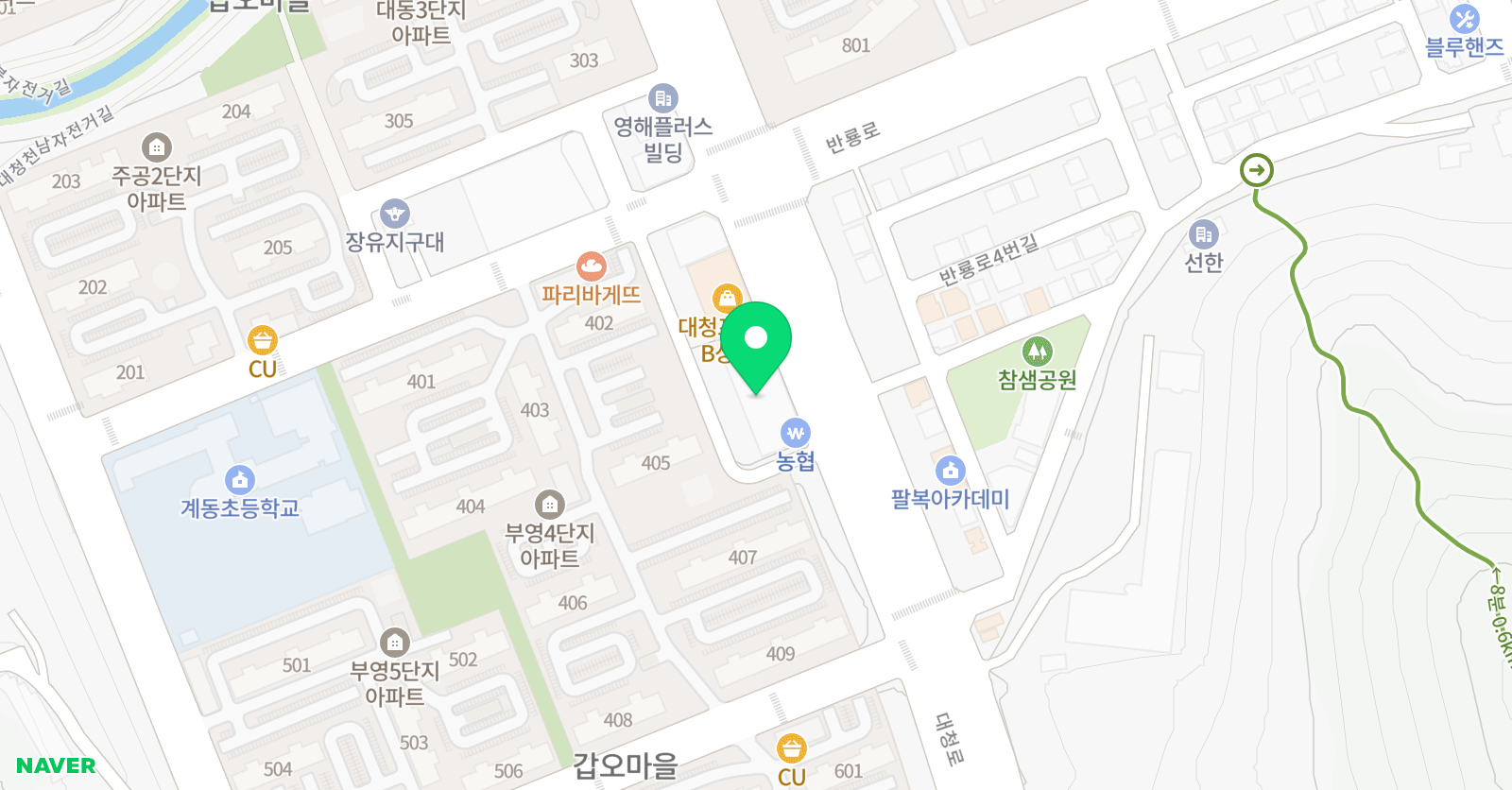 탑앤탑 수학학원 위치