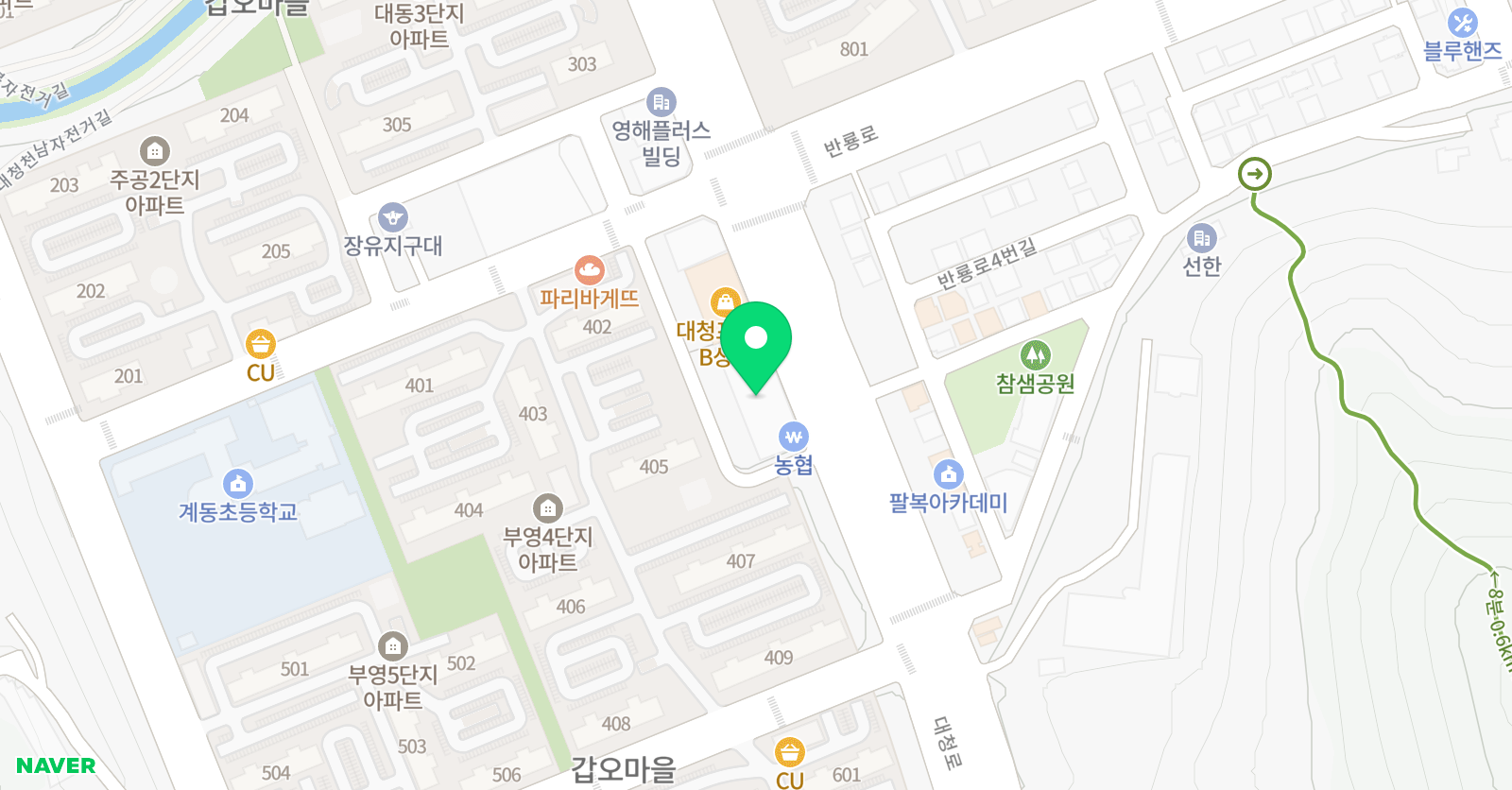 캐나다 영어수학 학원 위치