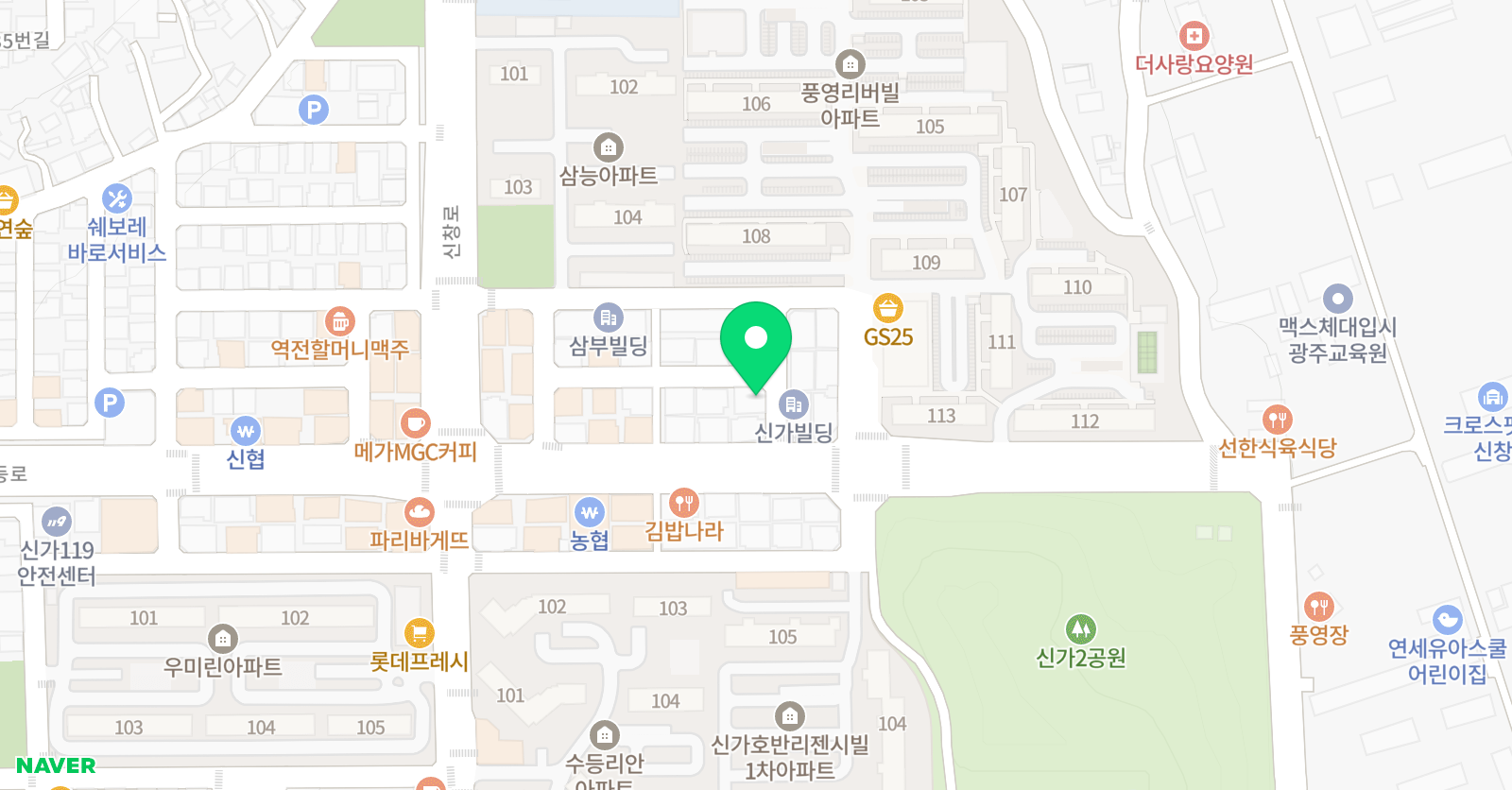 YBM 잉글루 신가캠퍼스 위치
