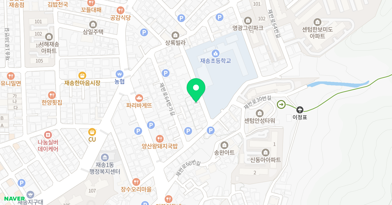 다니엘키즈 학원 위치
