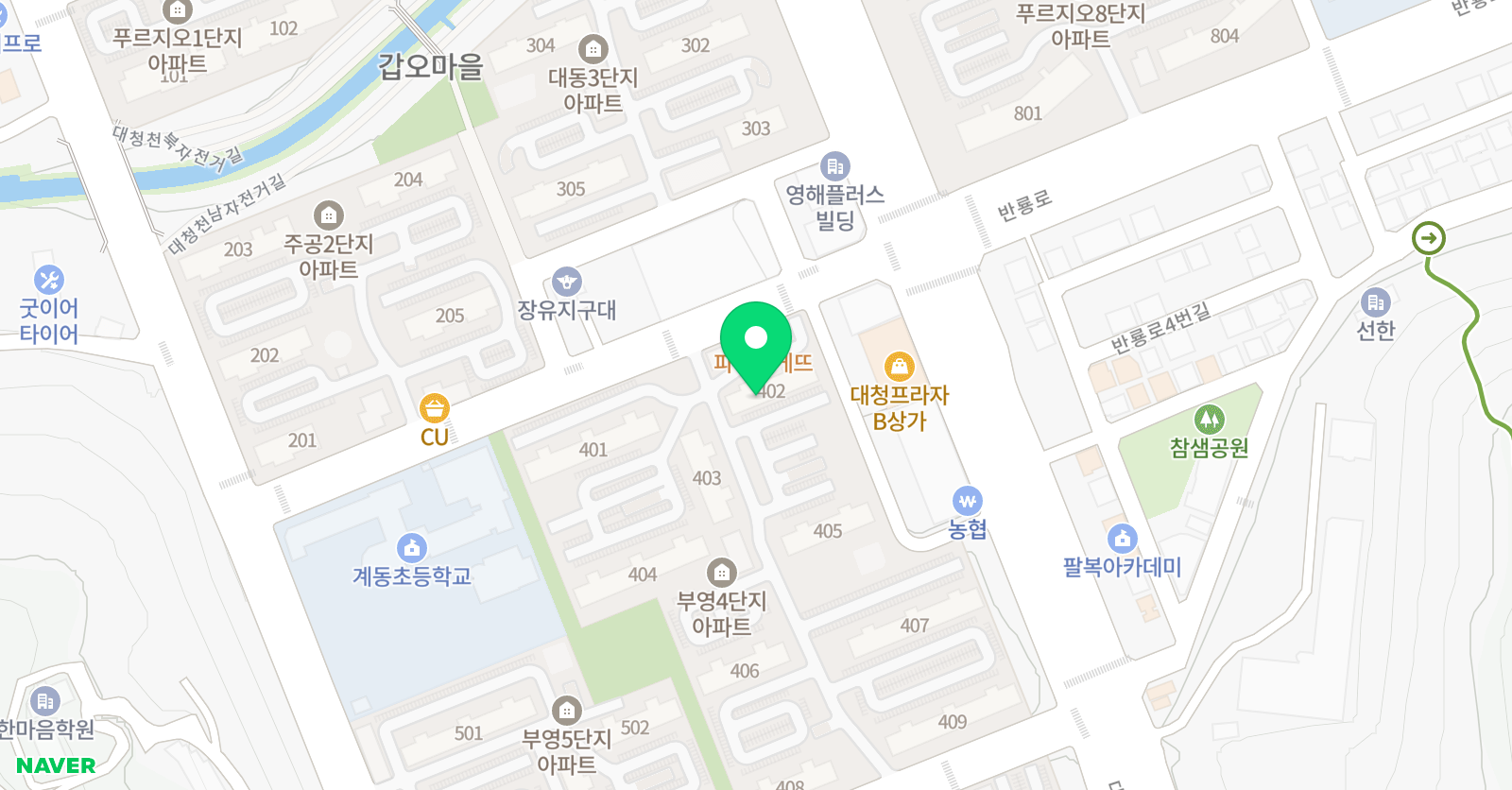 스마트해법 수학 대청부영점 위치