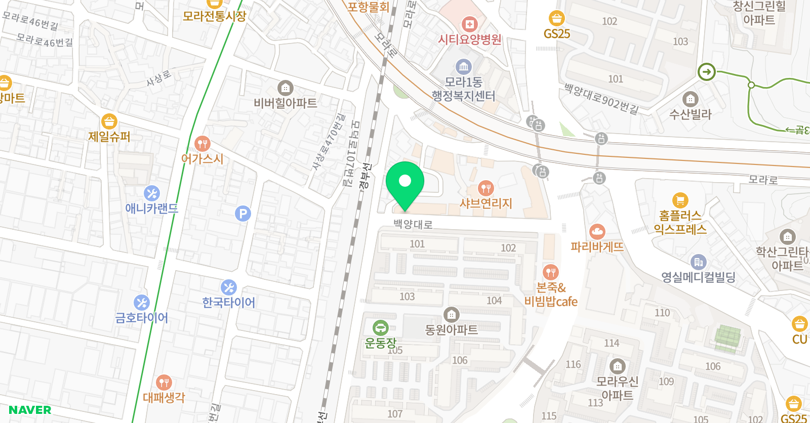 빛나는 미술관 위치