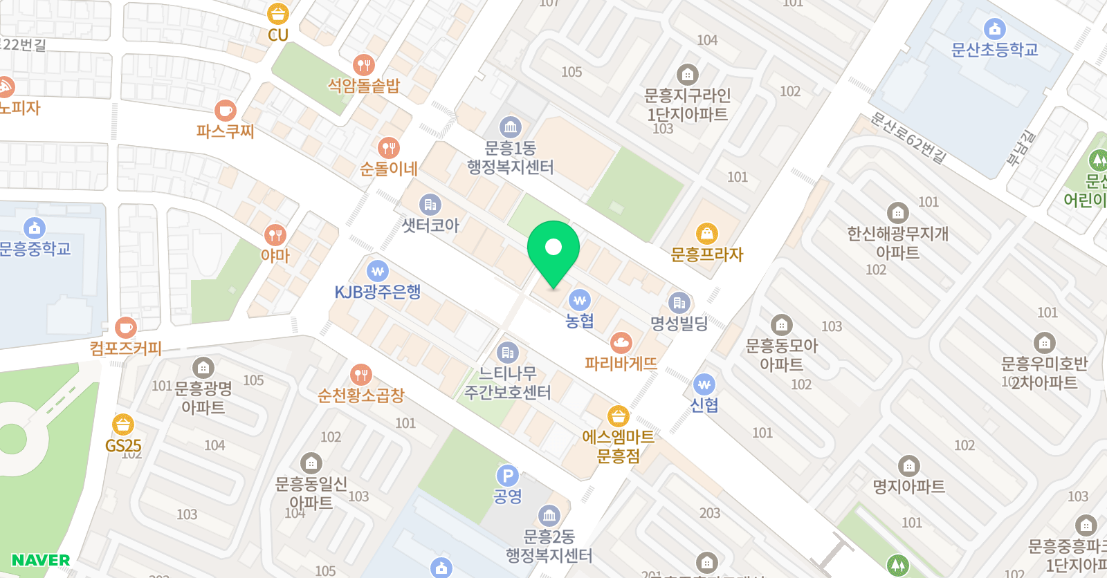별 수학학원 위치