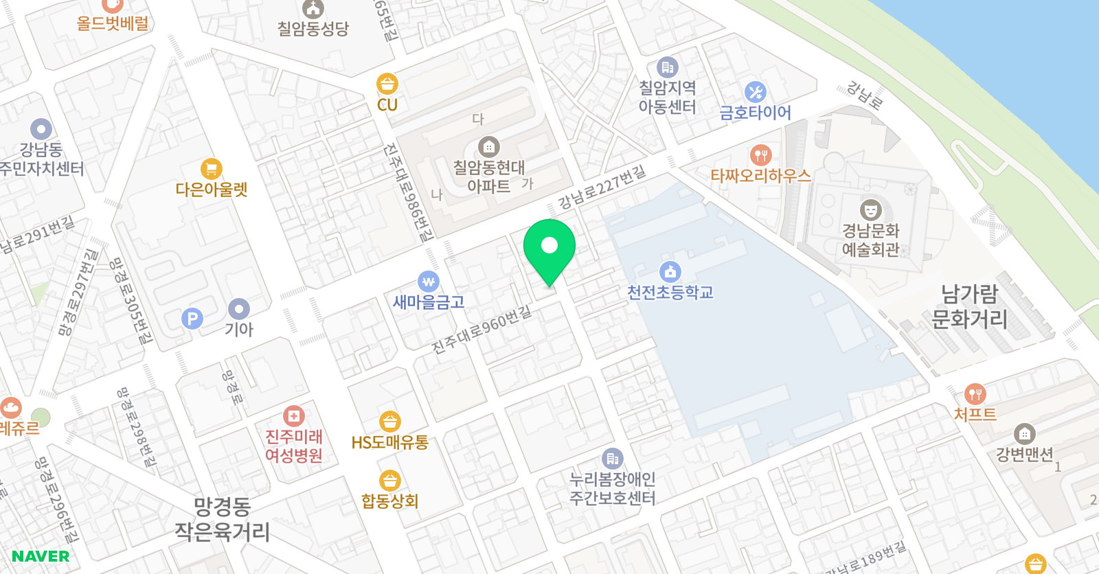 바른 영어학원 위치