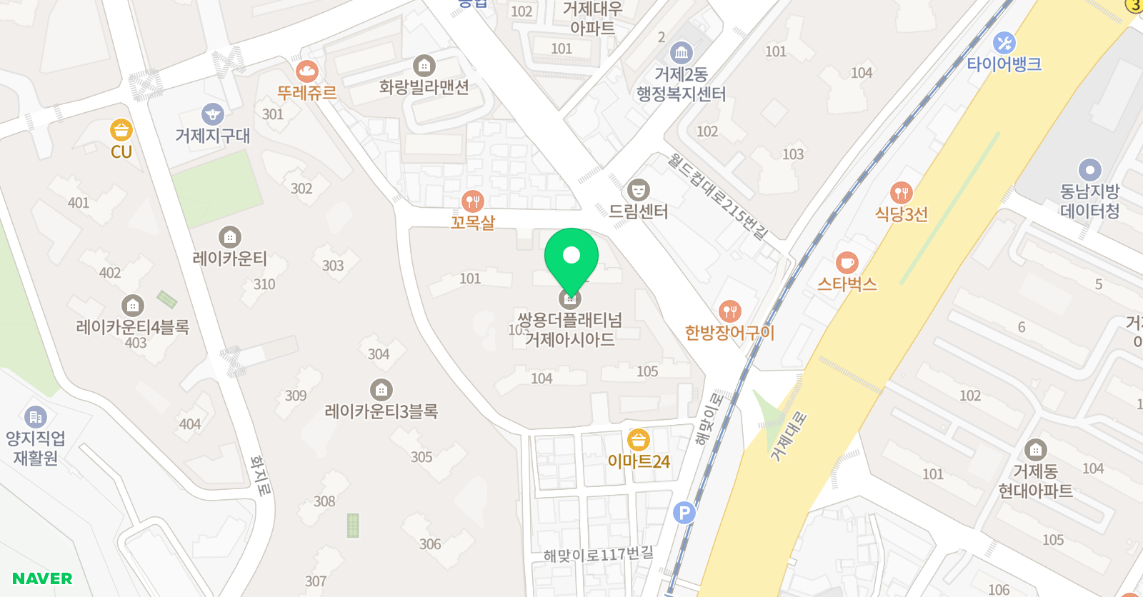씨투엠 레이카운티점 위치