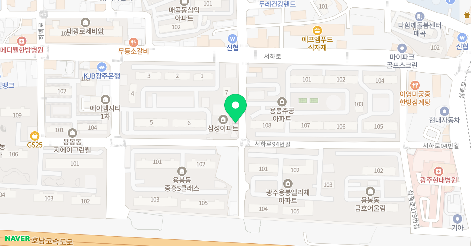 청강 영어수학전문 학원 위치
